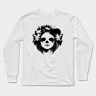 Skull Girl Long Sleeve T-Shirt